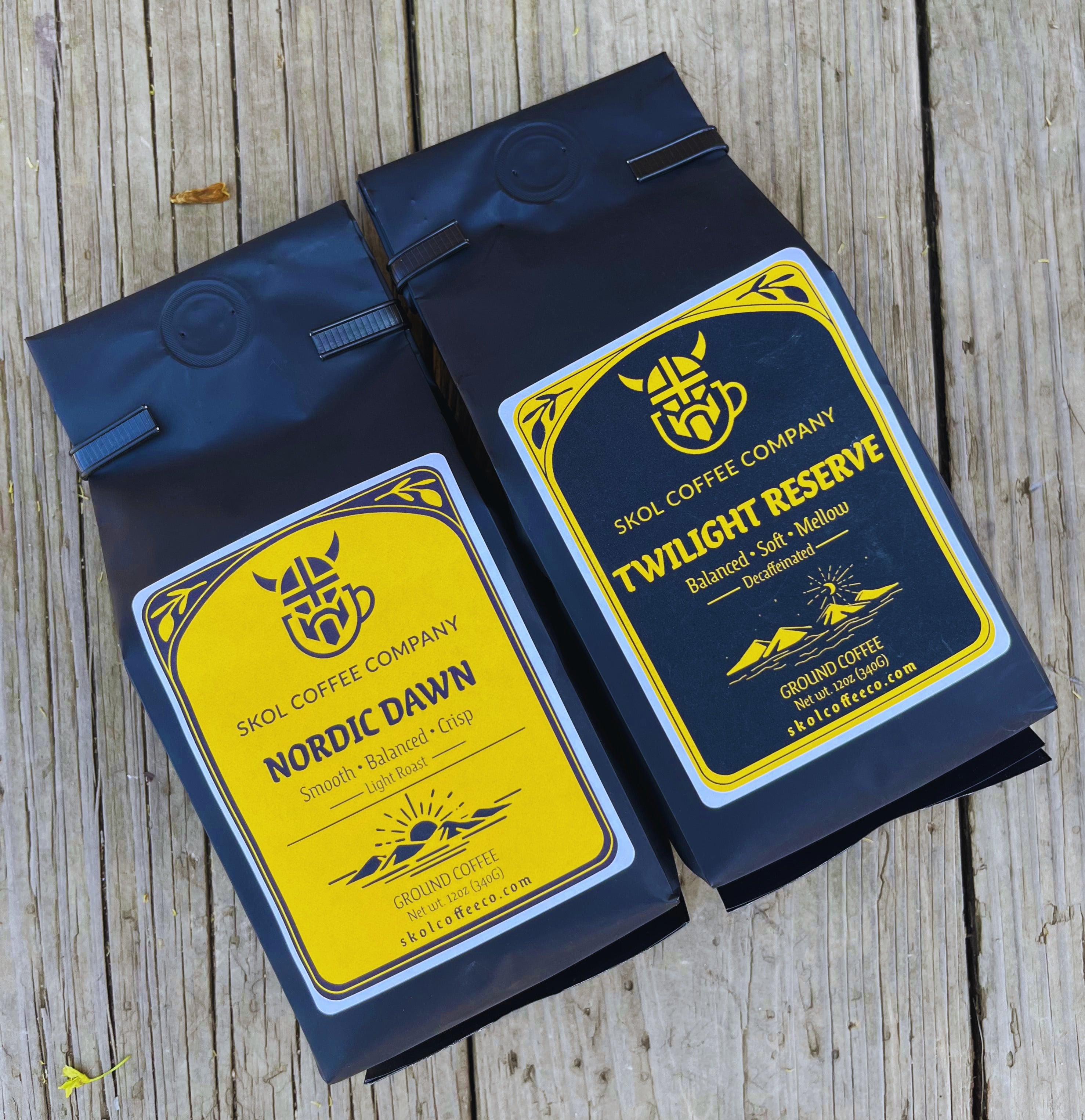 Skol Coffee Co. Ground Coffee Duo Premium 2-Pack Blend Collection