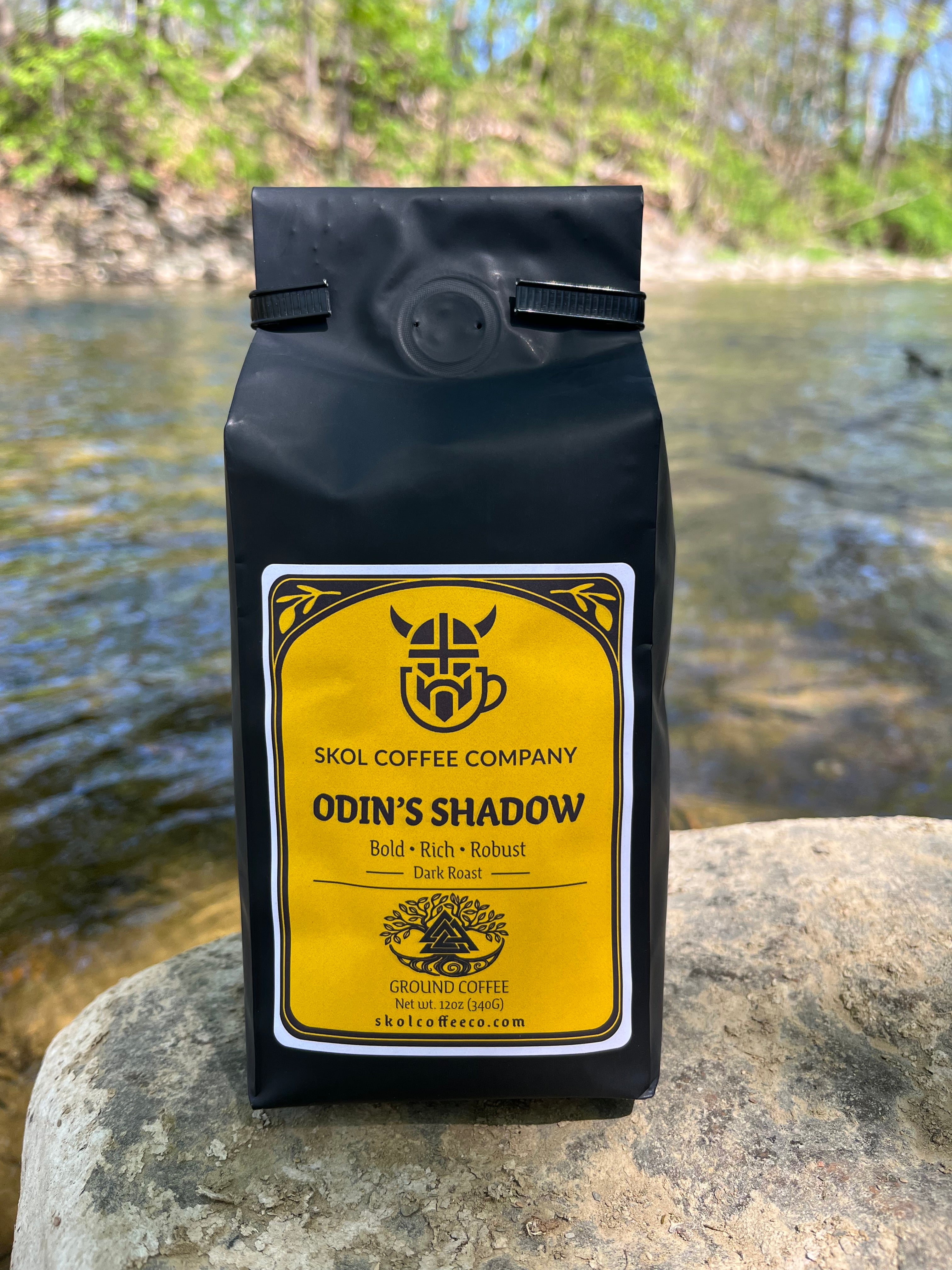 Odin's Shadow - Ground Dark Roast- Origin Sourced from Uganda (Fair Trade and Organic)
