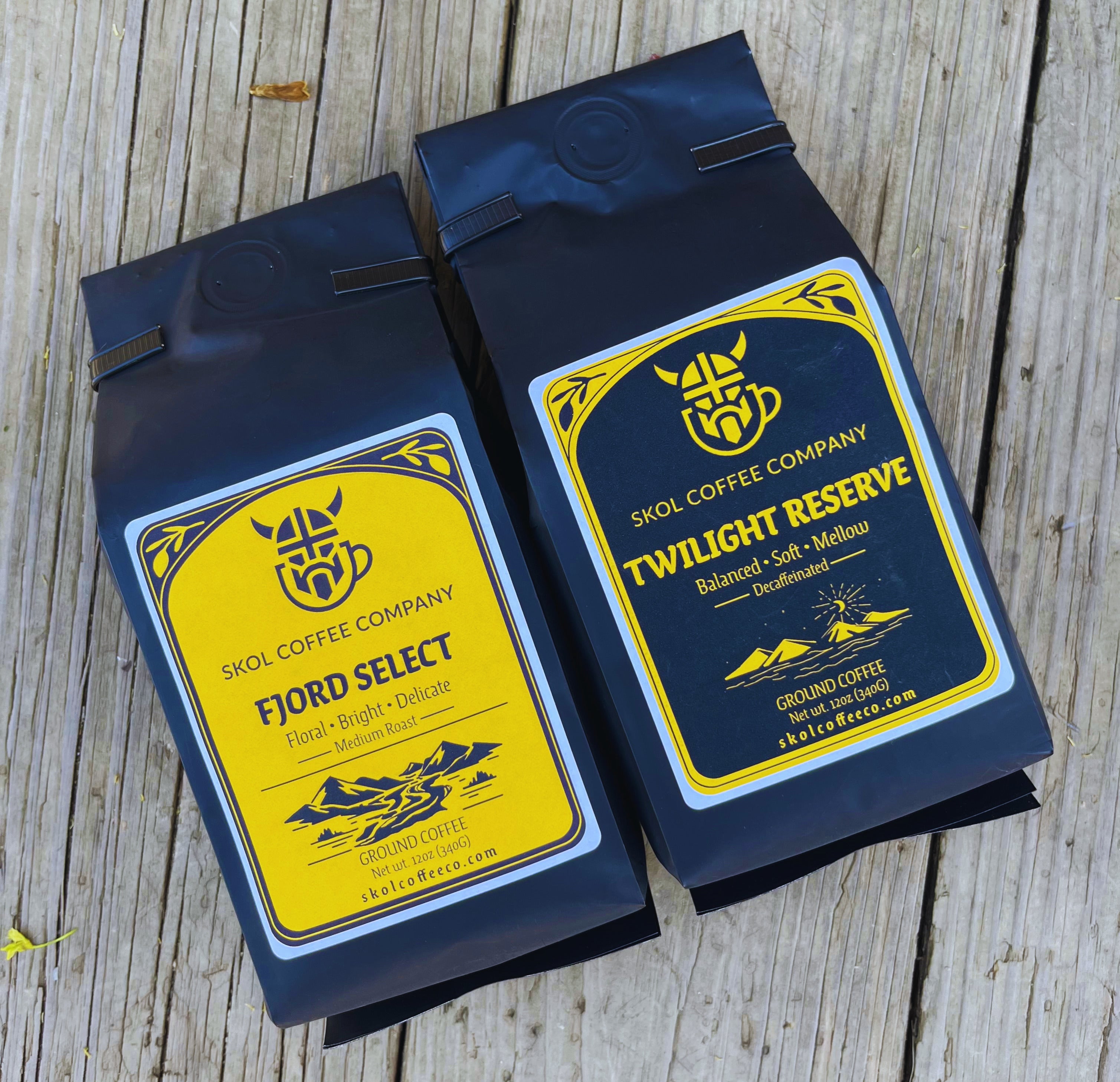 Skol Coffee Co. Ground Coffee Duo Premium 2-Pack Blend Collection