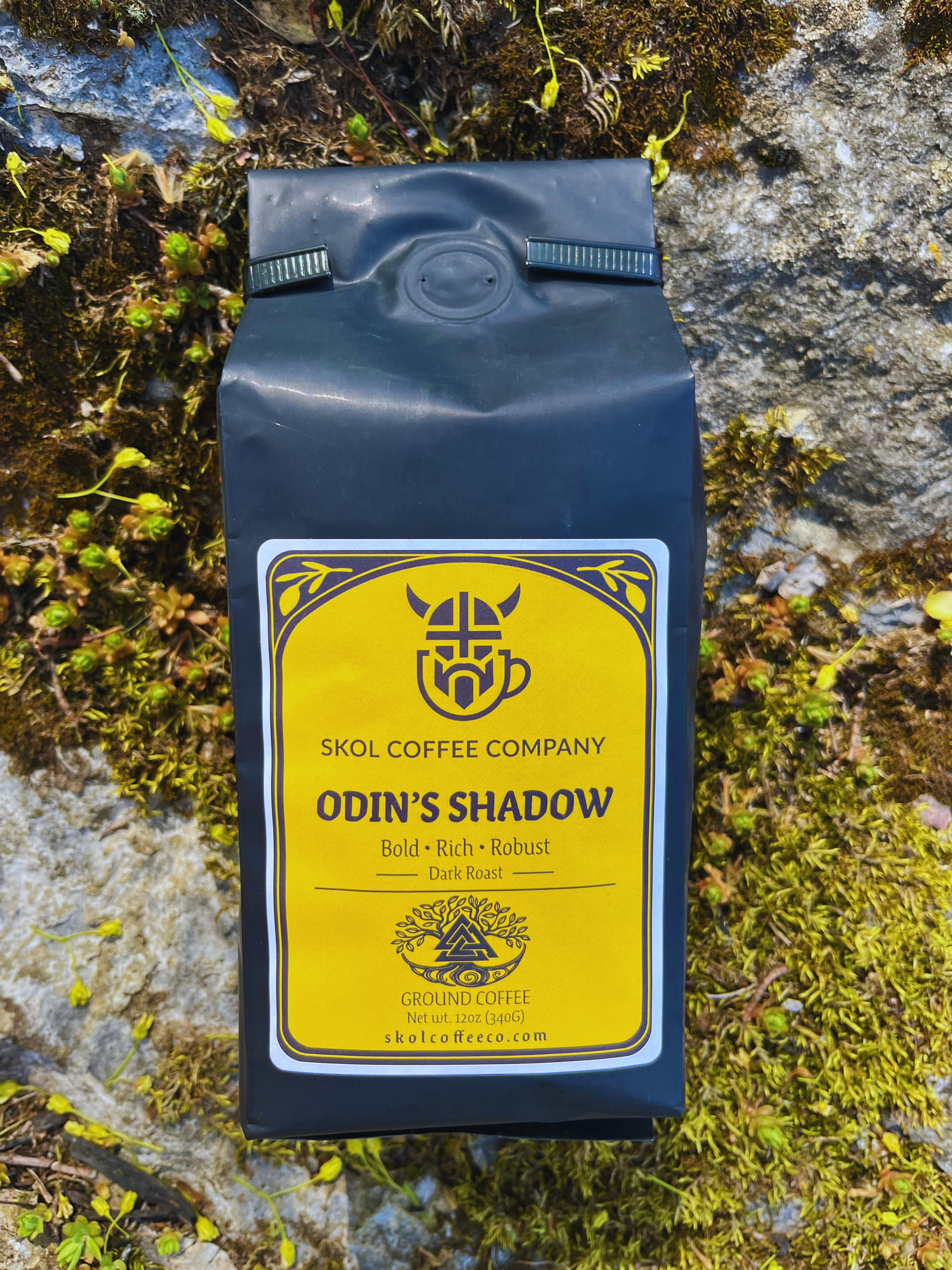 Odin's Shadow - Ground Dark Roast- Origin Sourced from Uganda (Fair Trade and Organic)